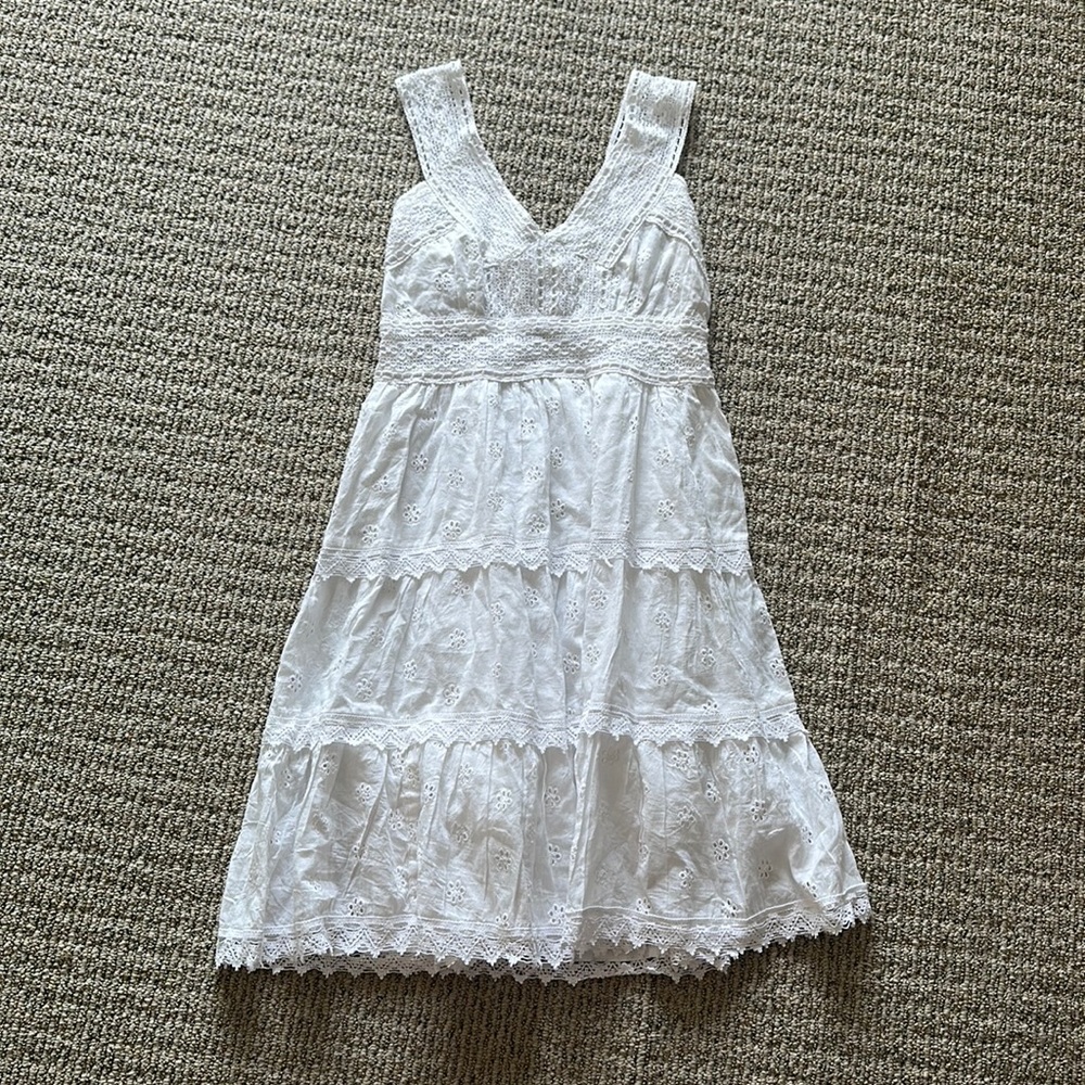 White Dress-  Size small/ medium bought in Italy in a beatiful shop!